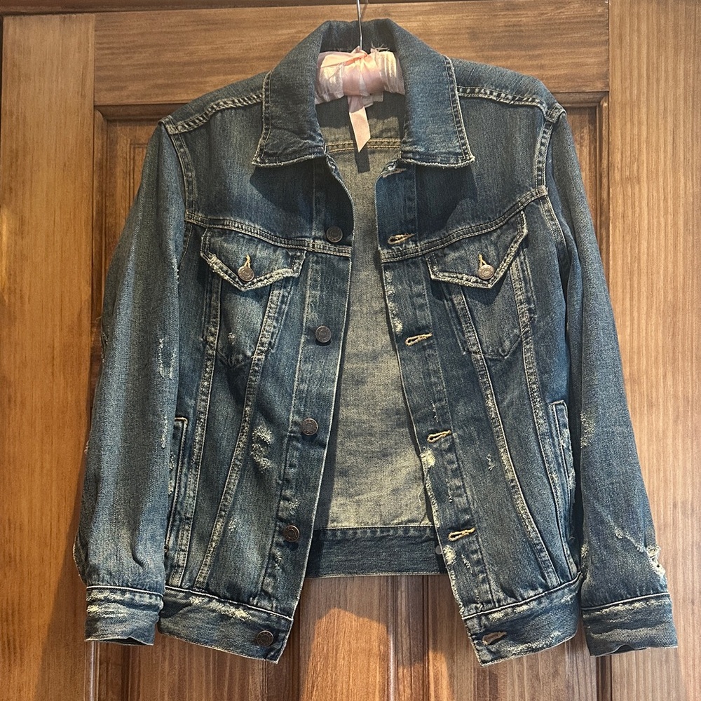 Able Distressed Denim Jacket